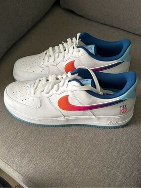 Nike Air Force 1 '07 PRM Low NY vs NY White Multicolor HF4833-100 Men's Size 13